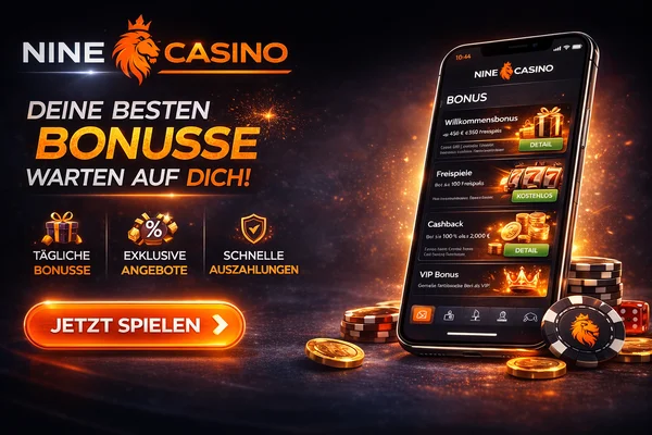 nine casino bonus code
